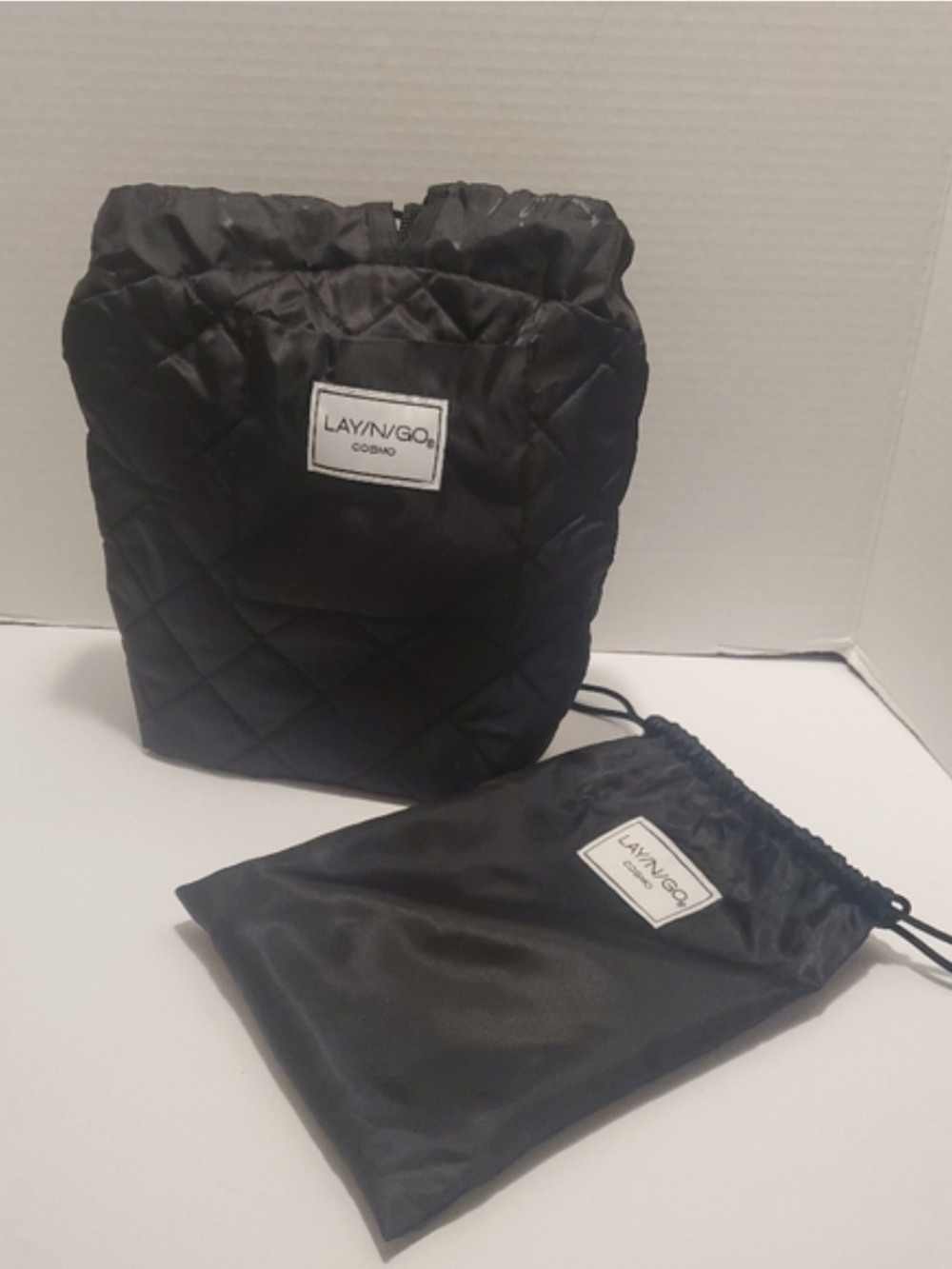 Lay-N-Go Cosmo Cosmetic Organizational Bag 20" Diameter - Black